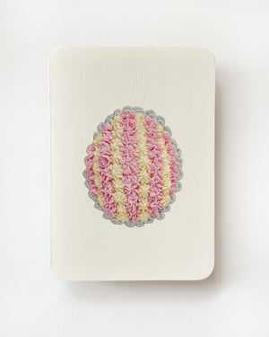 Strawberries & Cream Royal Icing Egg Greeting Card