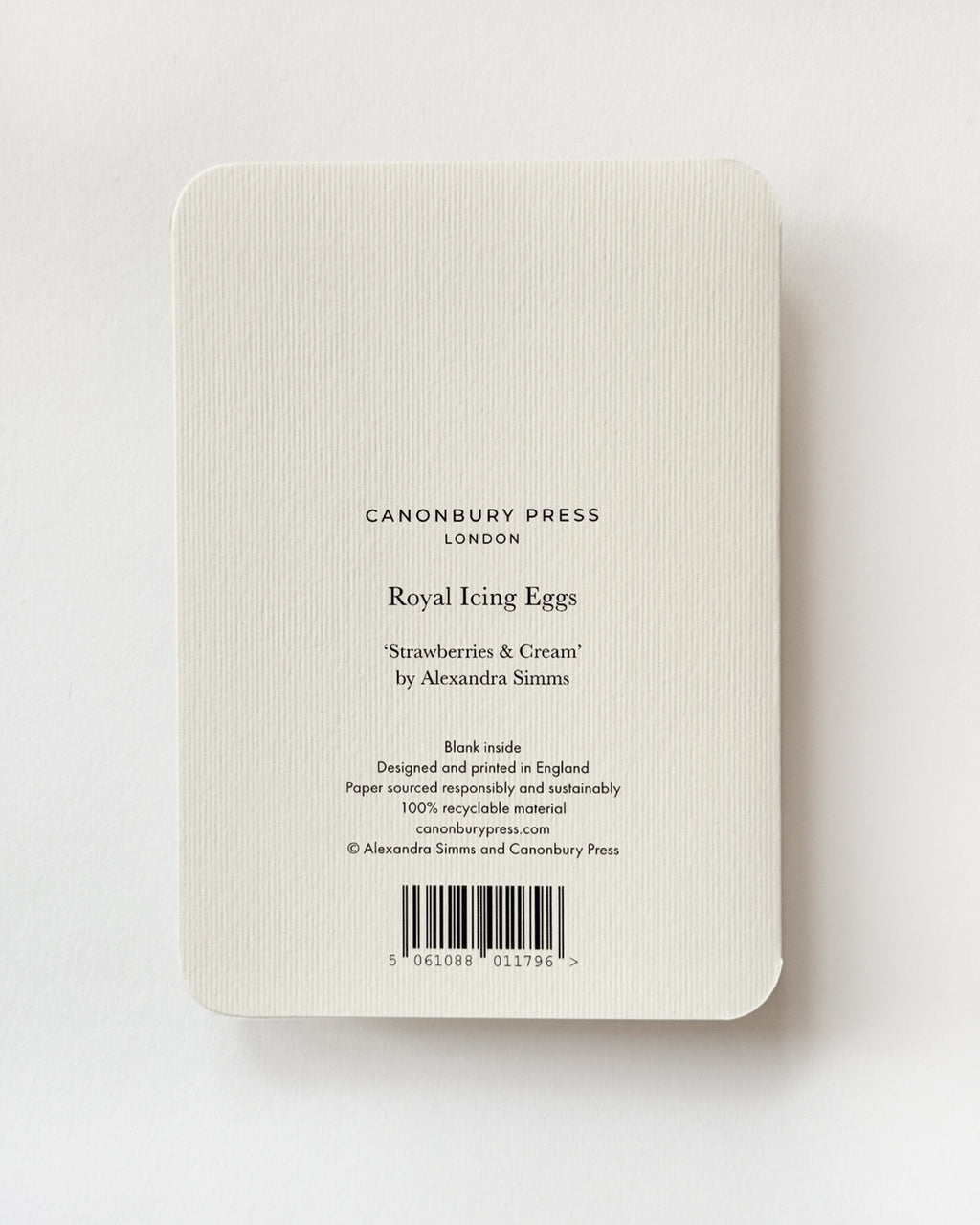 Strawberries & Cream Royal Icing Egg