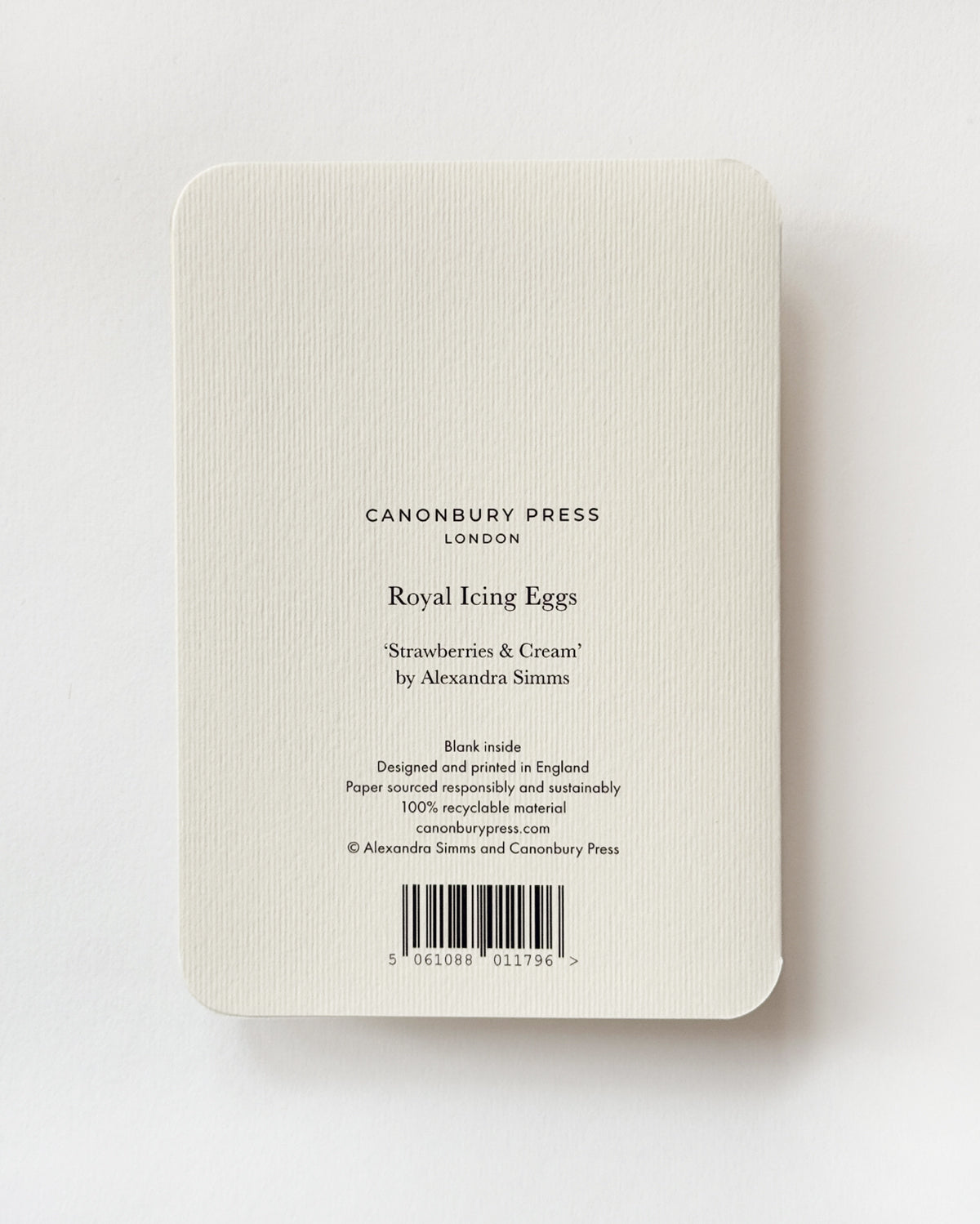 Strawberries & Cream Royal Icing Egg