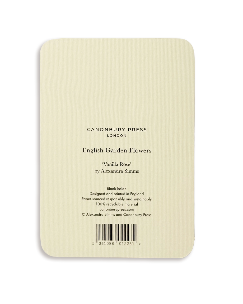Vanilla Rose Greeting Card