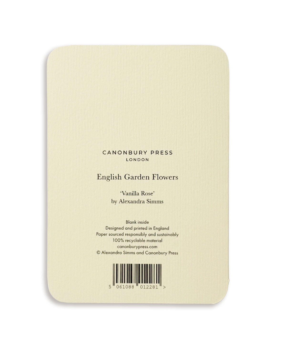 Vanilla Rose Greeting Card