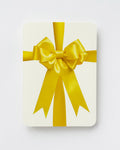 Yellow Satin Bow Greeting Card