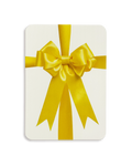 Yellow Satin Bow Greeting Card