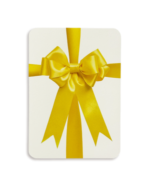 Yellow Satin Bow Greeting Card