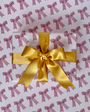 Baby Pink Bow Wrapping Paper
