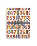 Balloon Numbers Wrapping Paper