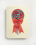 Berry Swirl Ribboned Lollies Greeting Card