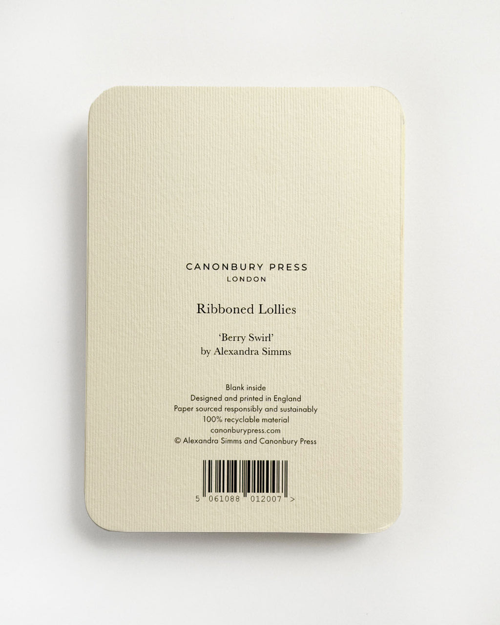 Berry Swirl Ribboned Lollies Greeting Card