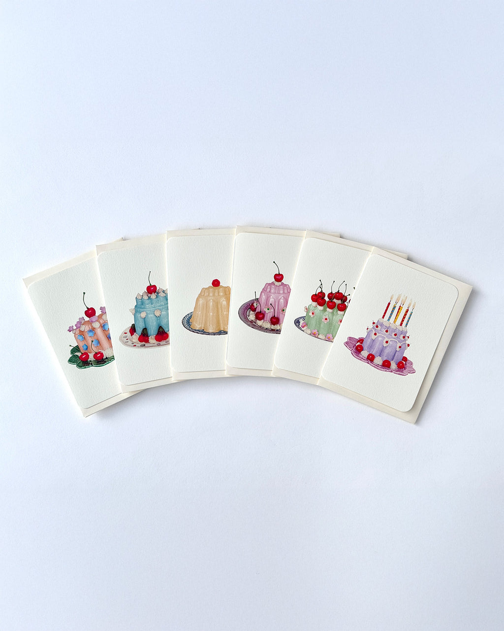 Blancmanges Mixed Set Greeting Cards