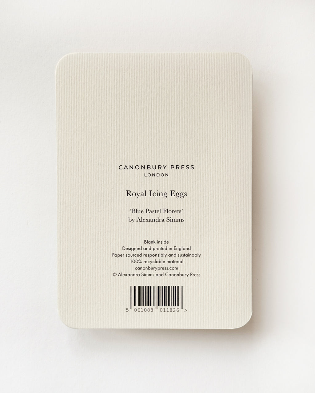 Blue Pastel Florets Royal Icing Egg