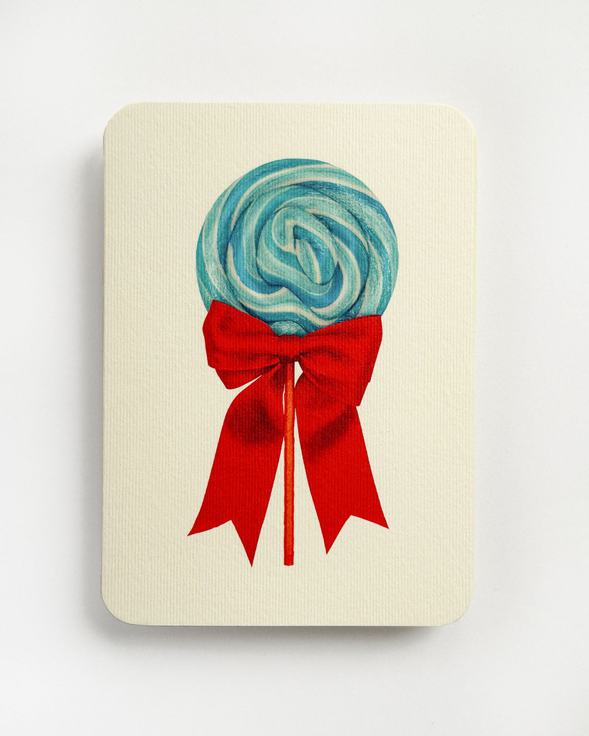 Bubblegum Ribboned Lollies Greeting Card