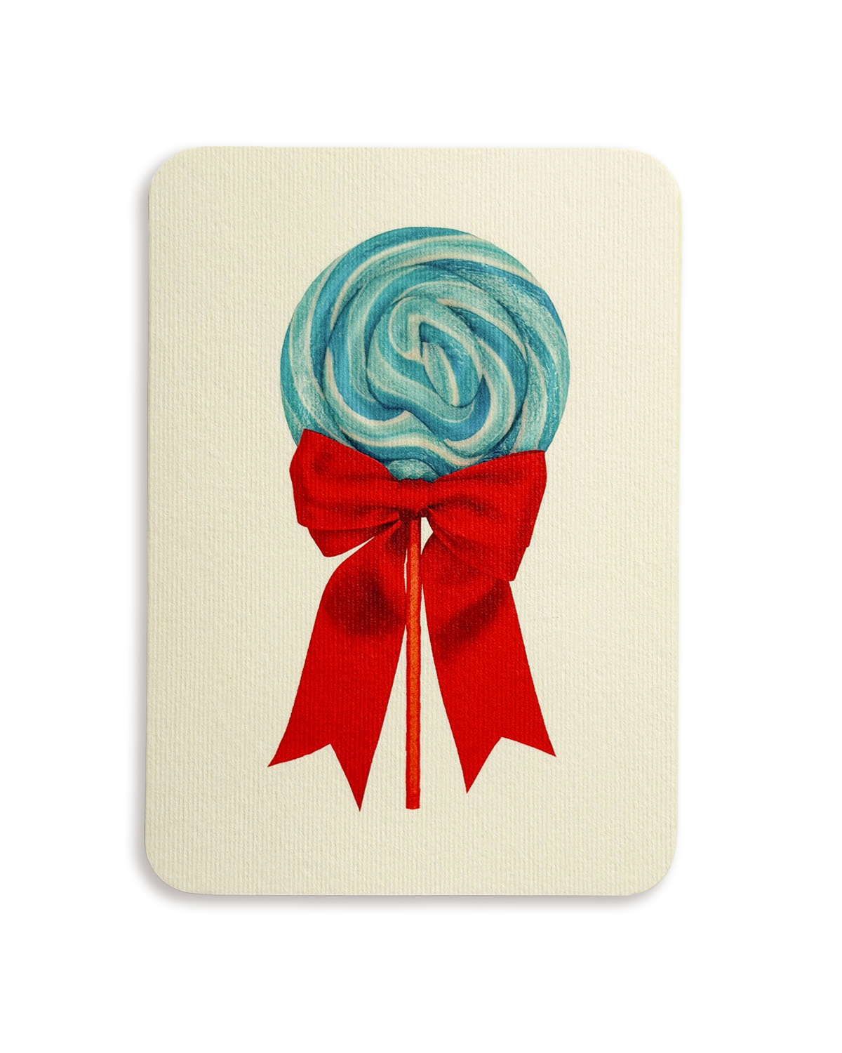 Bubblegum Ribboned Lollies Greeting Card