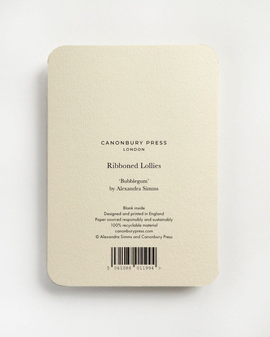 Bubblegum Ribboned Lollies Greeting Card