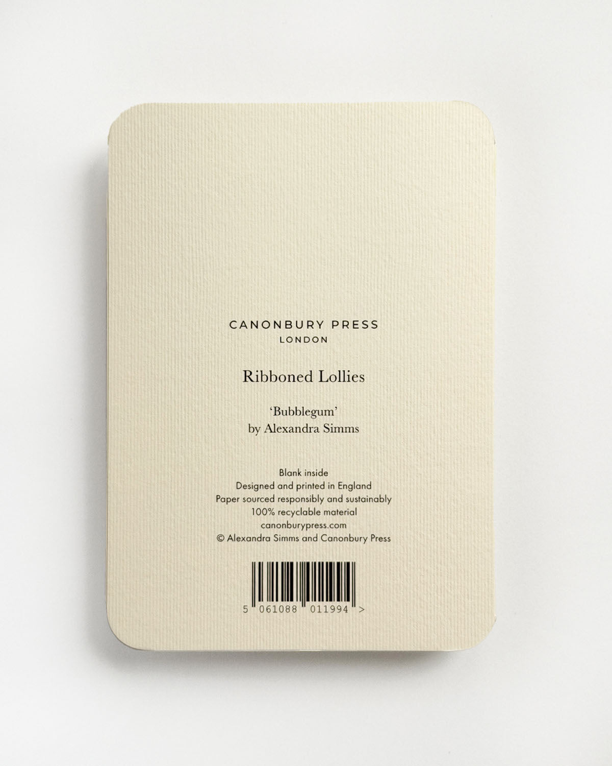 Bubblegum Ribboned Lollies Greeting Card