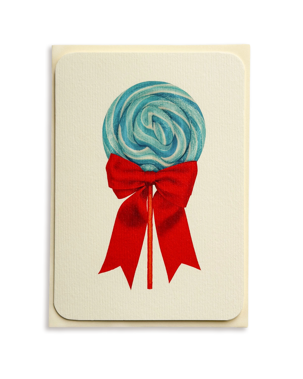 Bubblegum Ribboned Lollies Greeting Card