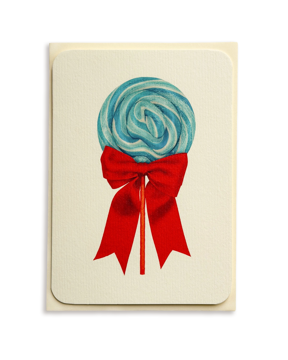 Bubblegum Ribboned Lollies Greeting Card