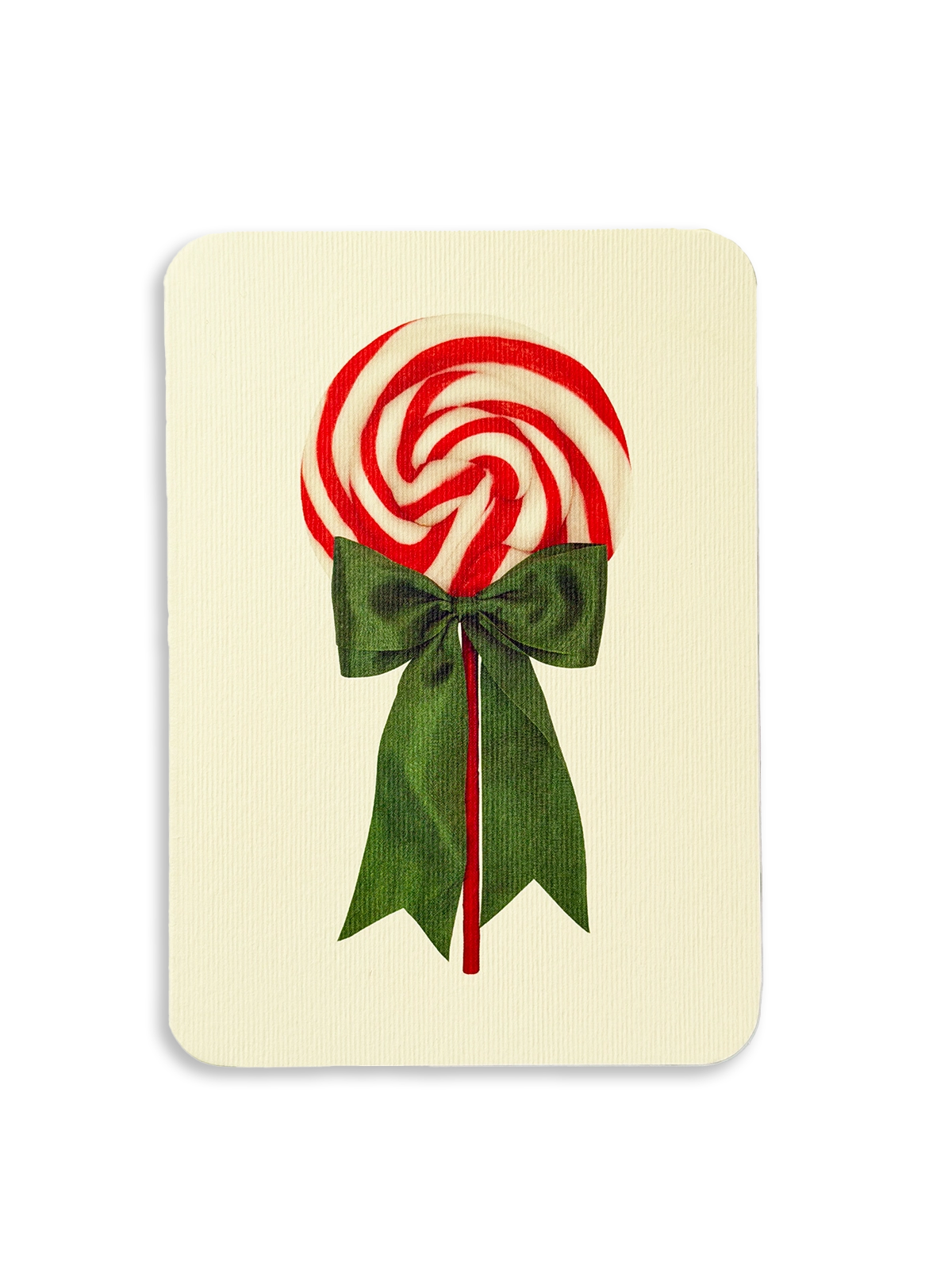 Peppermint Cream Ribboned Lollies Greeting Card