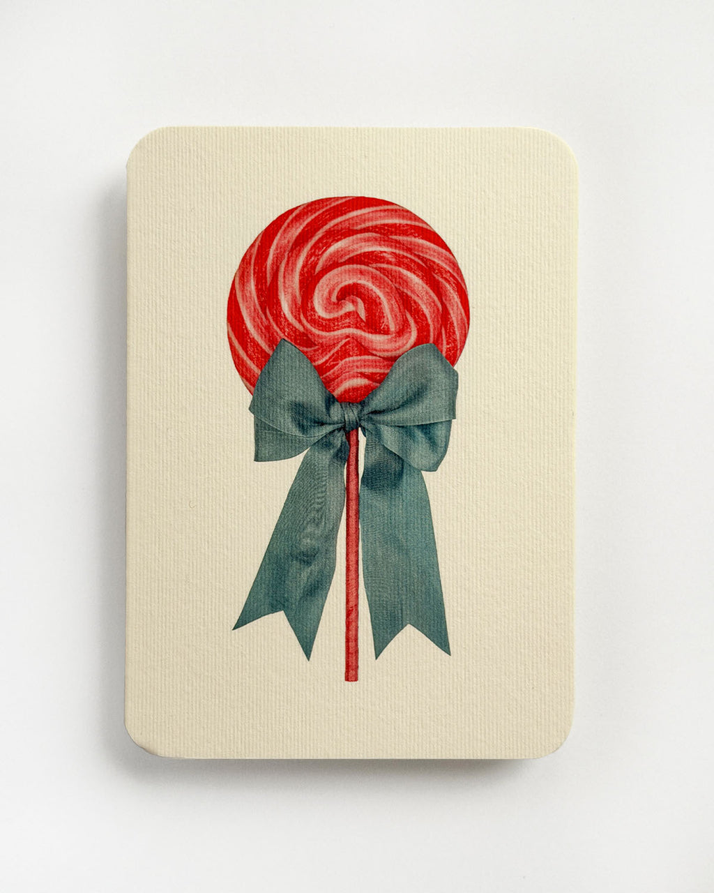 Candy Floss Ribboned Lollies Greeting Card