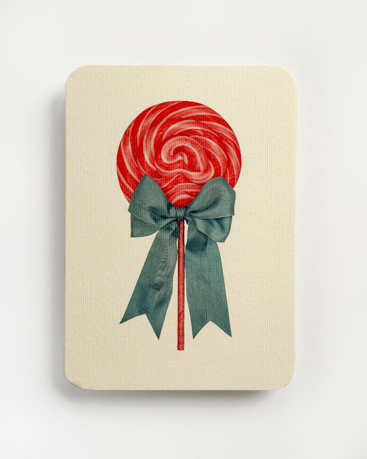 Candy Floss Ribboned Lollies Greeting Card