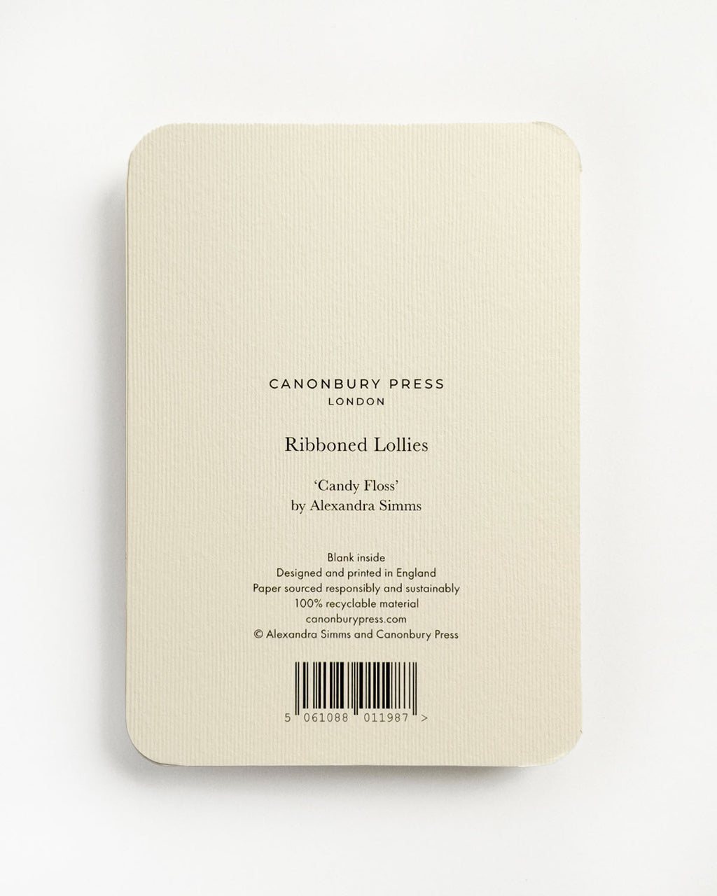 Candy Floss Ribboned Lollies Greeting Card