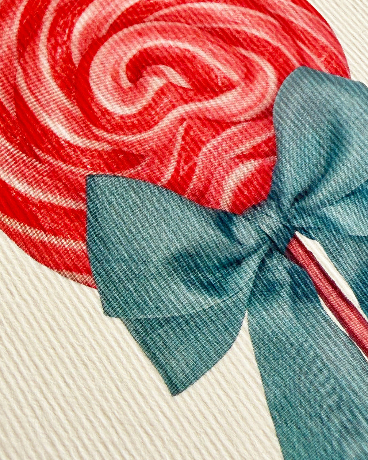 Candy Floss Ribboned Lollies Greeting Card