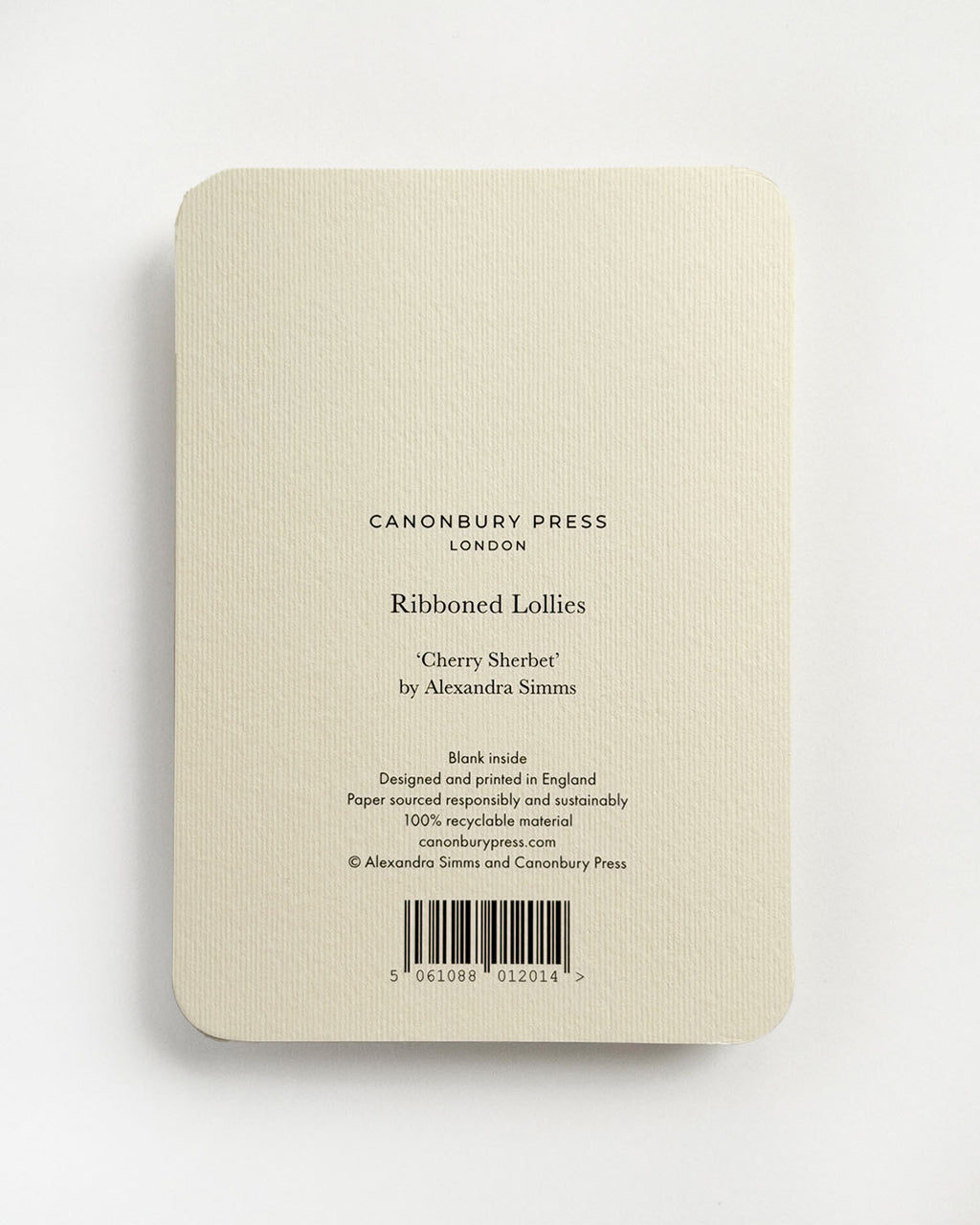 Cherry Sherbet Ribboned Lollies Greeting Card