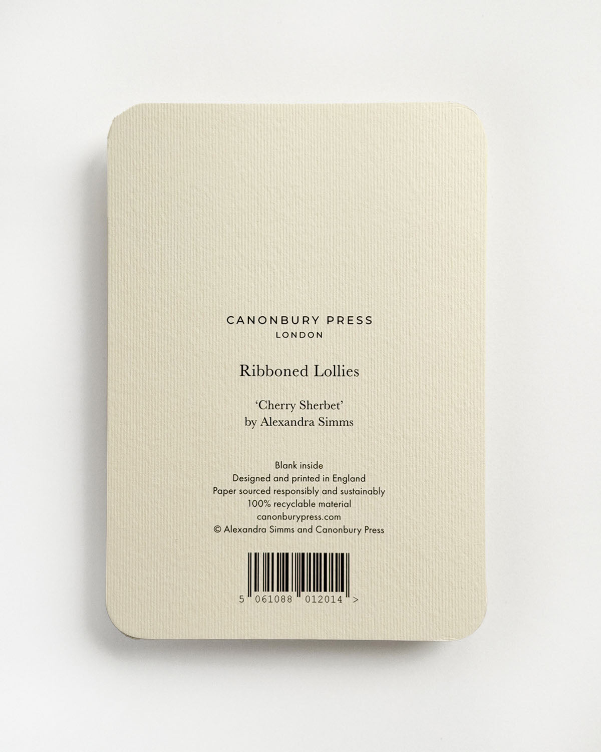 Cherry Sherbet Ribboned Lollies Greeting Card