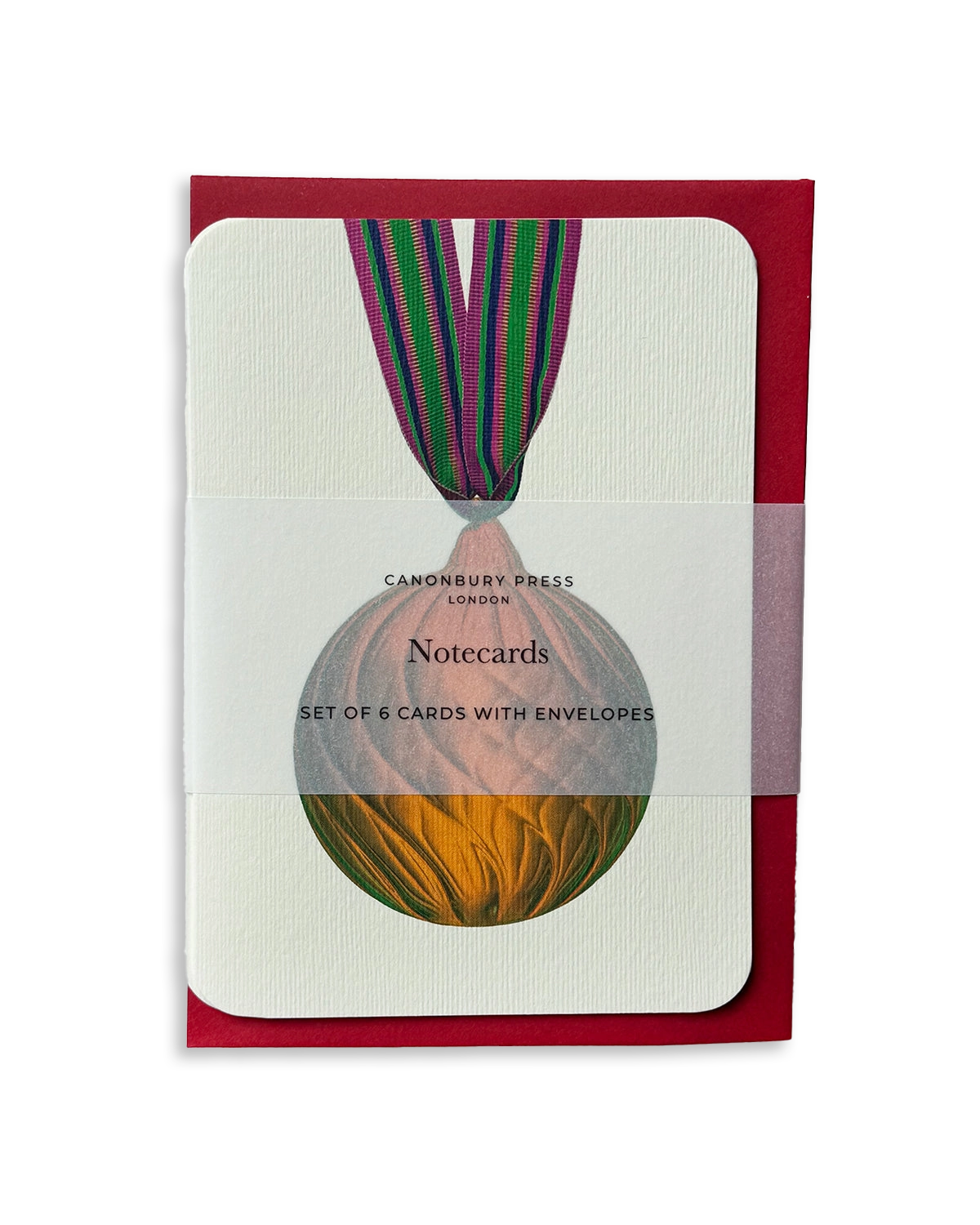 Christmas Baubles Mixed Set of 6 Greeting Cards