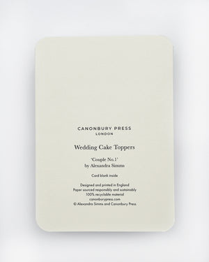 Wedding Cake Topper No.1 Greeting Card
