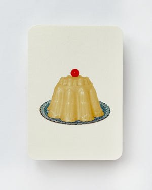 Custard Cream Blancmange Greeting Card