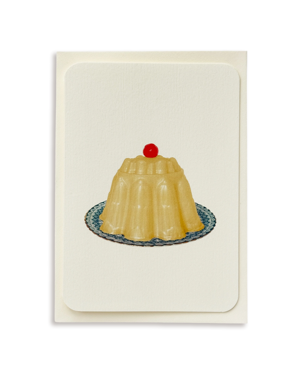 Custard Cream Blancmange Greeting Card