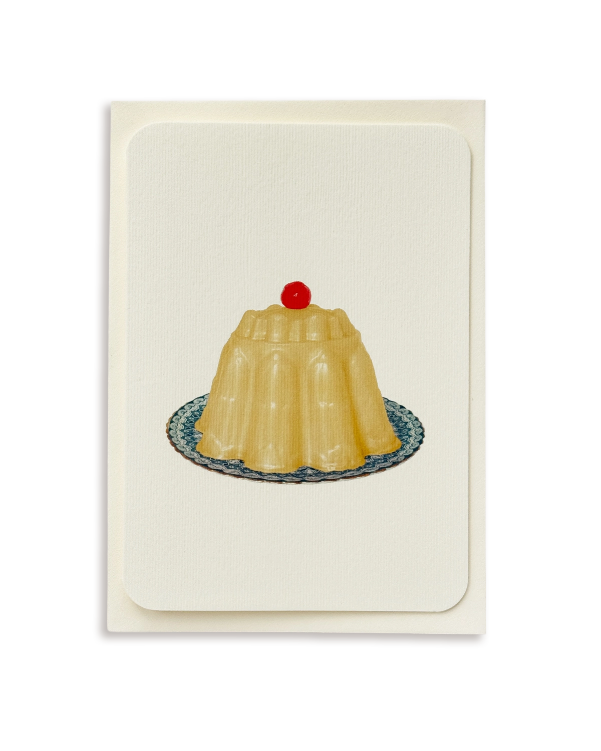 Custard Cream Blancmange Greeting Card
