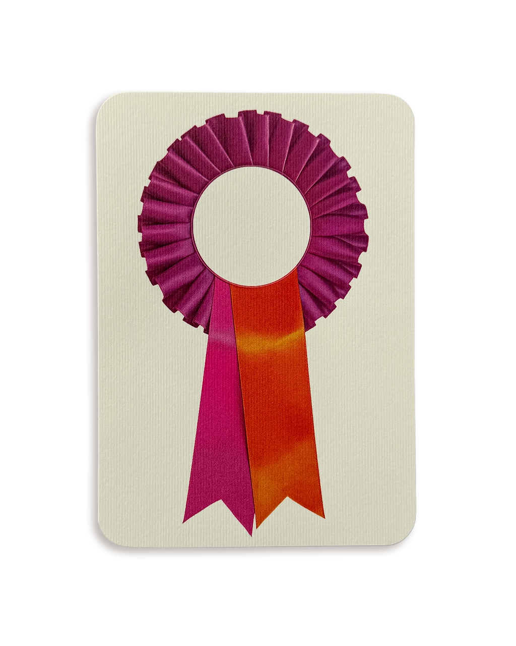 Fuchsia  Rosette Greeting Card