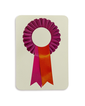 Fuchsia  Rosette Greeting Card