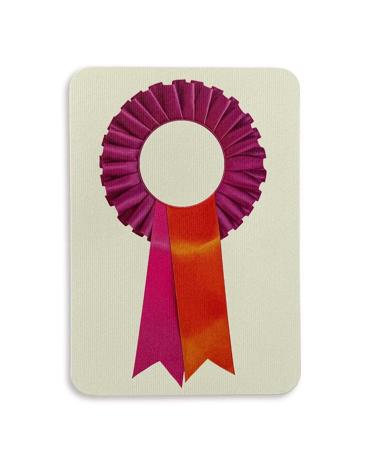 Fuchsia  Rosette Greeting Card