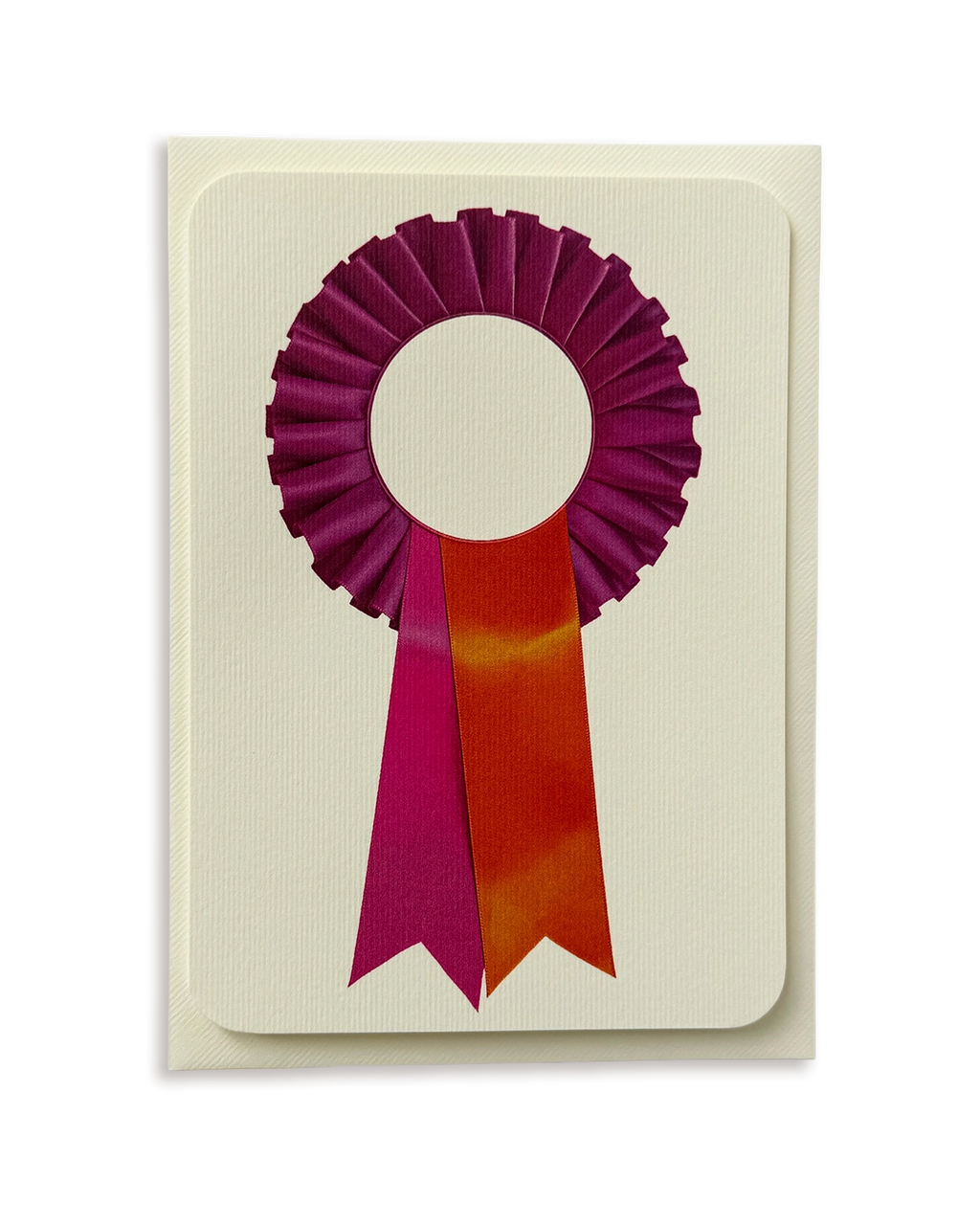 Fuchsia  Rosette Greeting Card