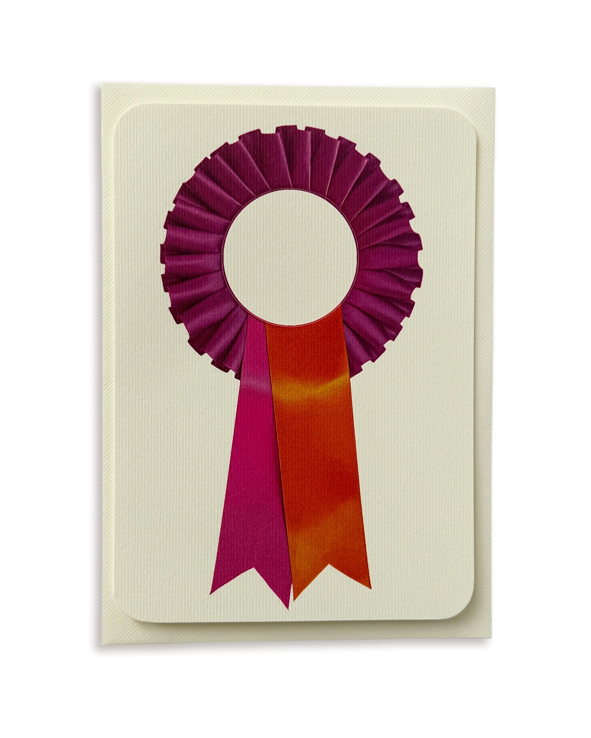 Fuchsia  Rosette Greeting Card