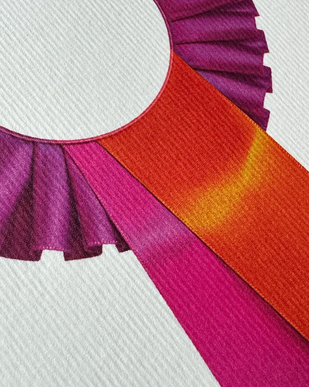 Fuchsia  Rosette Greeting Card