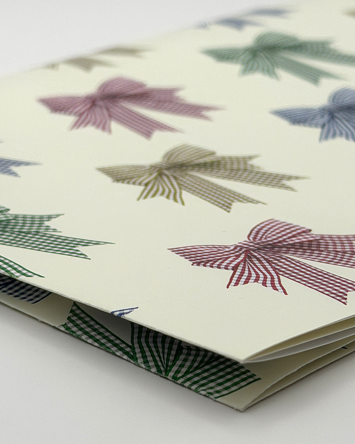Gingham Bows Wrapping Paper