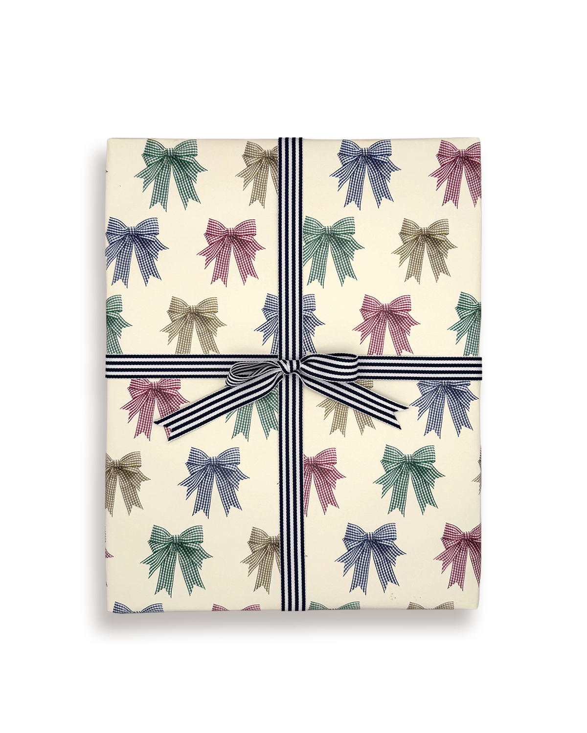 Gingham Bows Wrapping Paper