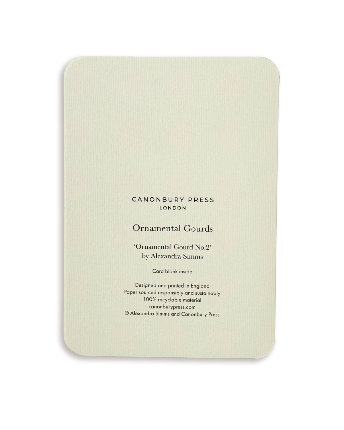 Ornamental Gourd No.2 Greeting Card