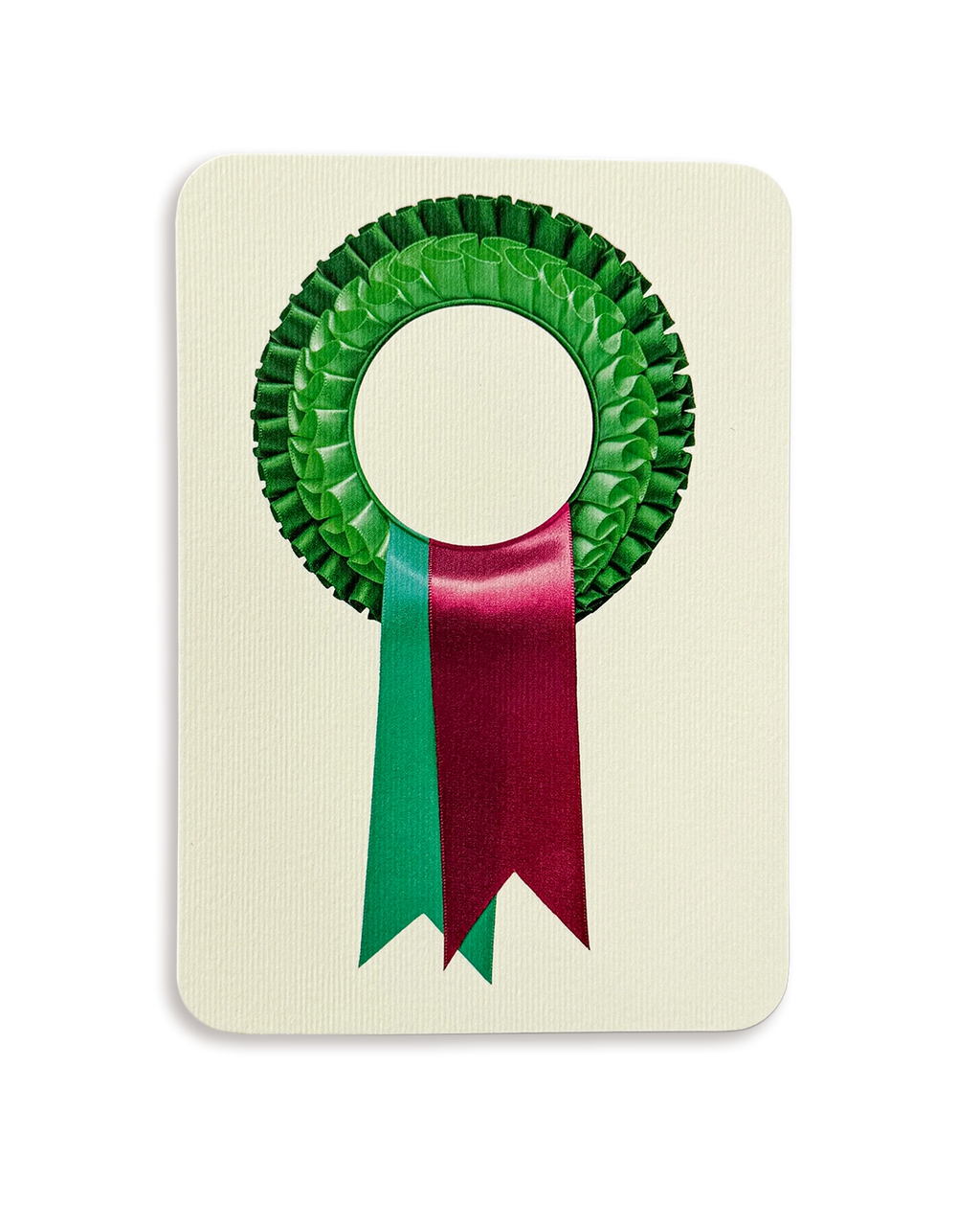 Green  Rosette Greeting Card
