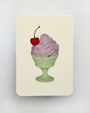 Lavender Chantilly Cream Greeting Card