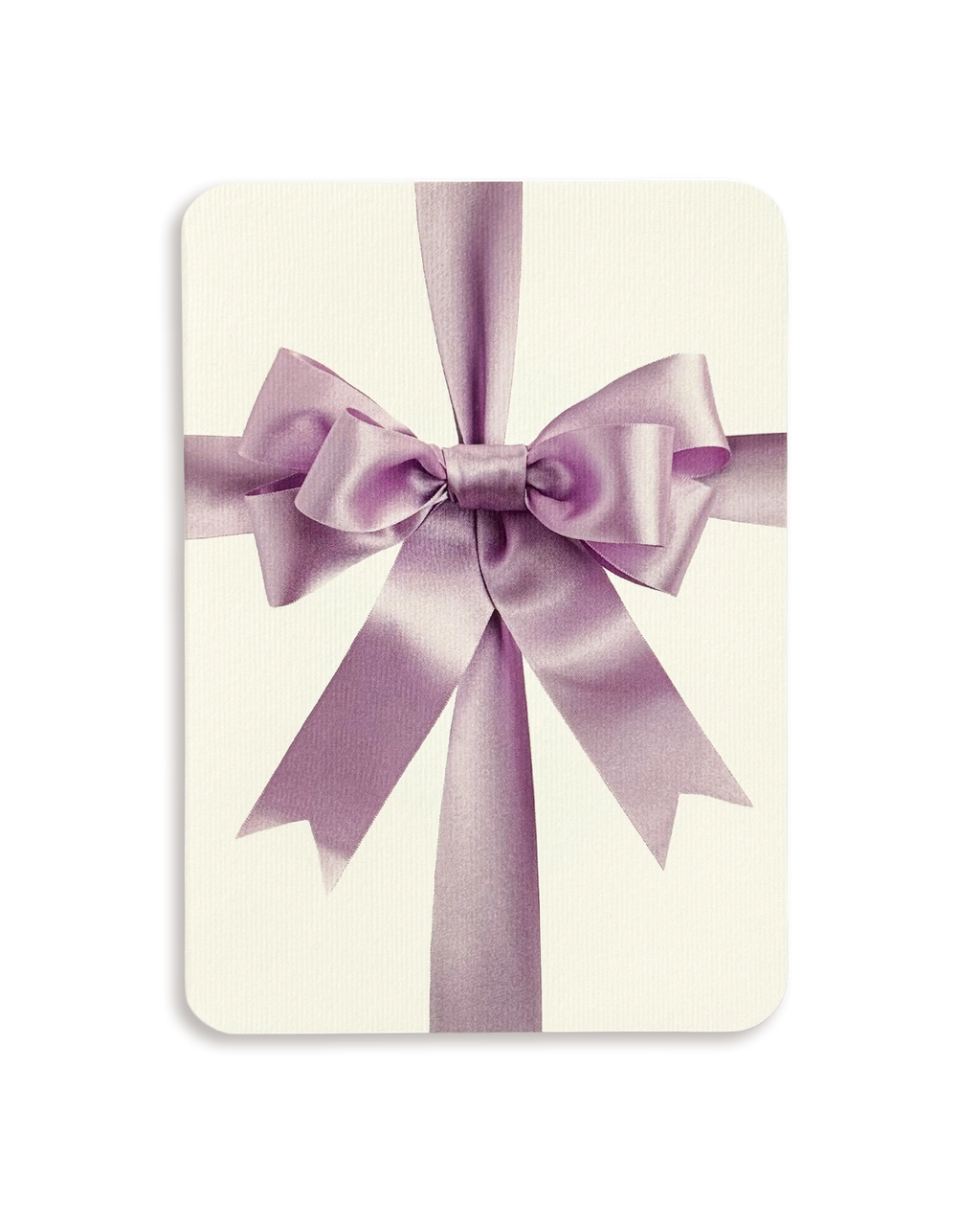 Lavender Bow Greeting Card