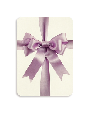 Lavender Bow Greeting Card