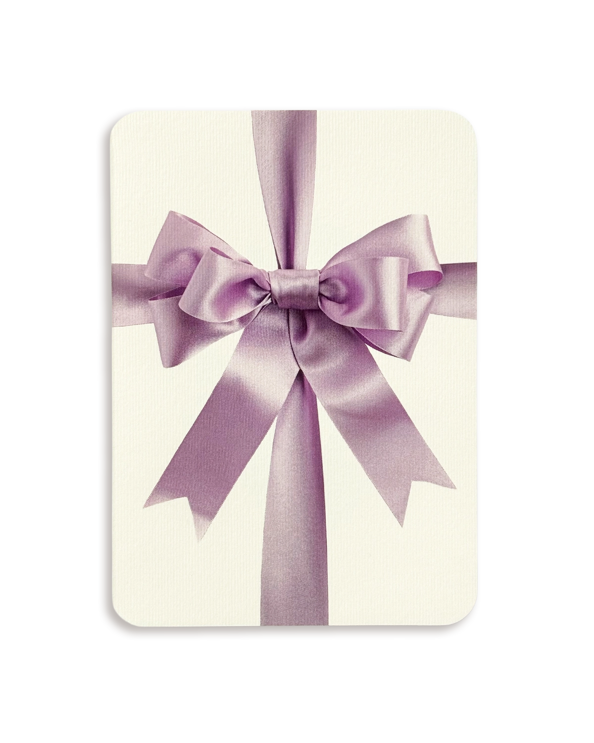 Lavender Bow Greeting Card