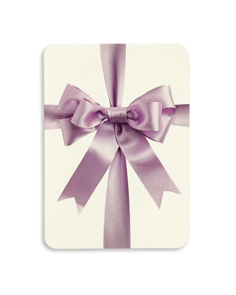 Lavender Bow Greeting Card