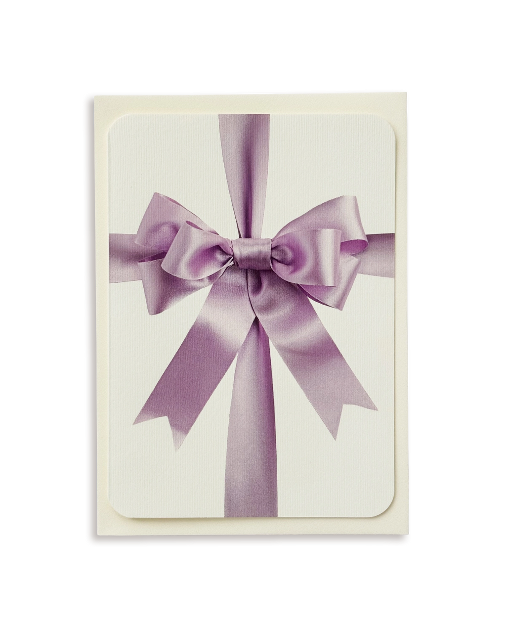 Lavender Bow Greeting Card