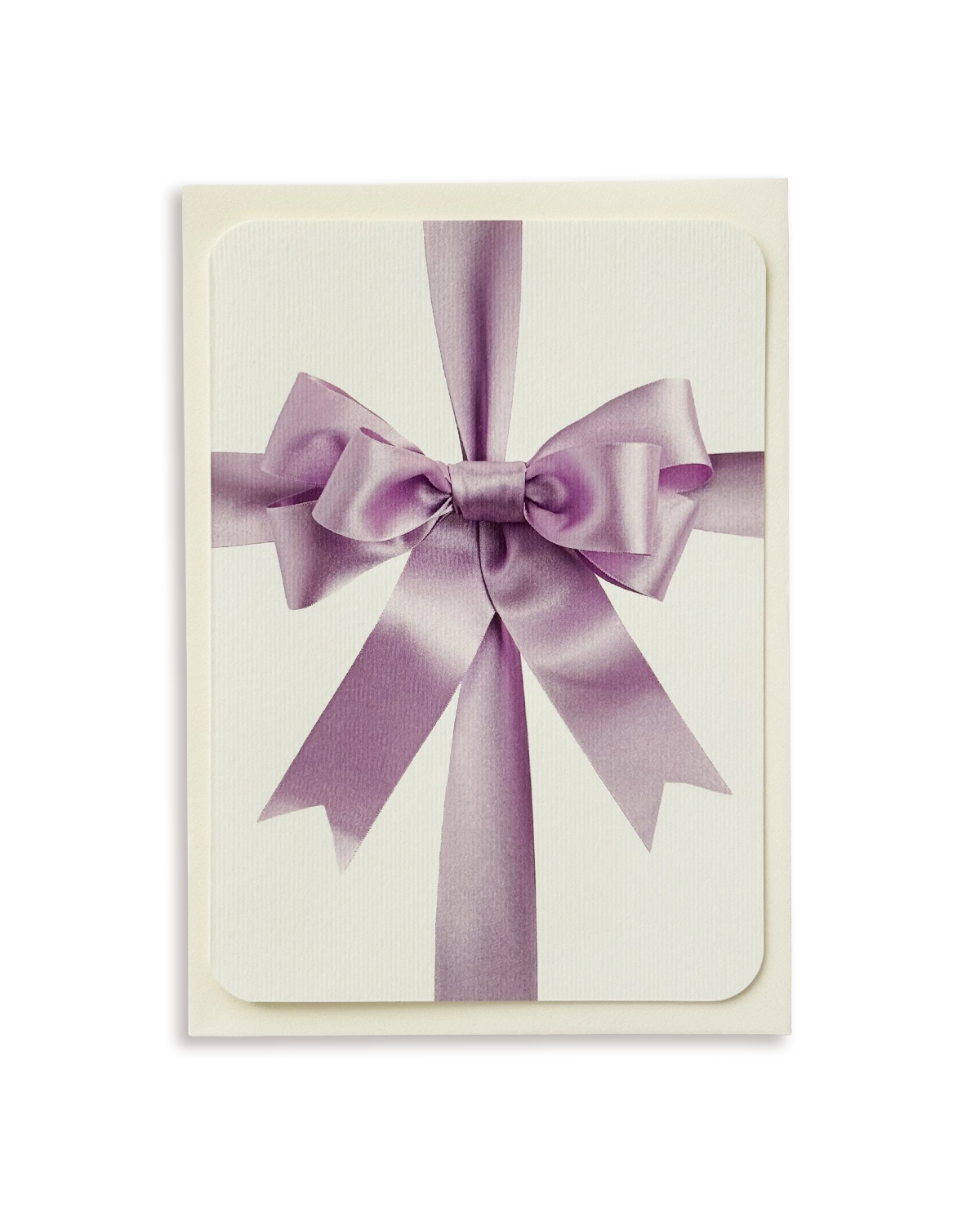 Lavender Bow Greeting Card