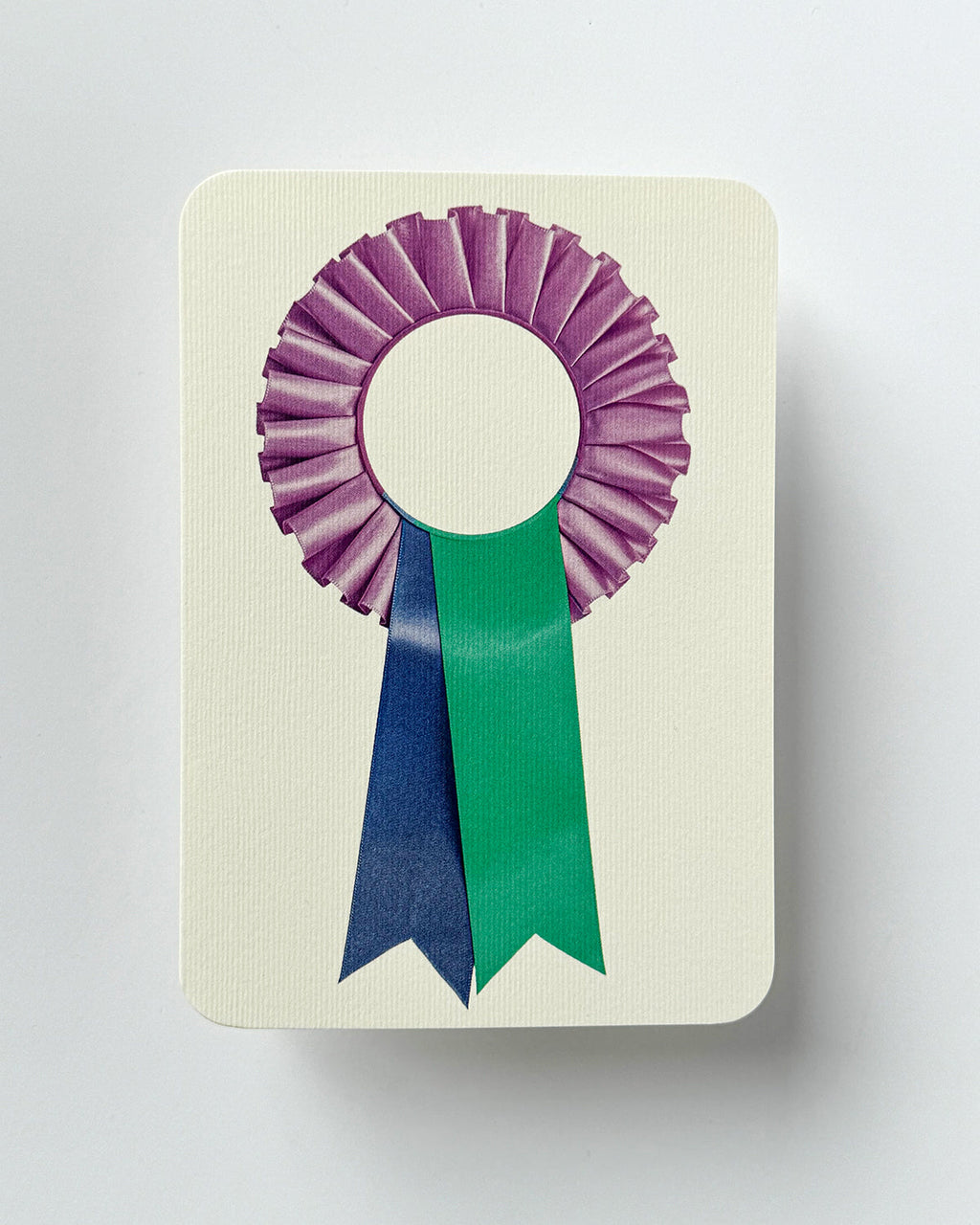 Lavender & Teal  Rosette Greeting Card